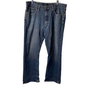 Wrangle Men Premium Denim Jeans Size 36‎ x 29 Relaxed Straight Blue Small Flaw